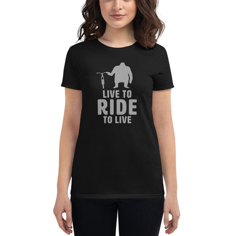 Women's Live to Ride, Ride to Live 100% Cotton Tee Women's Live to Ride, Ride to Live 100% Cotton Tee