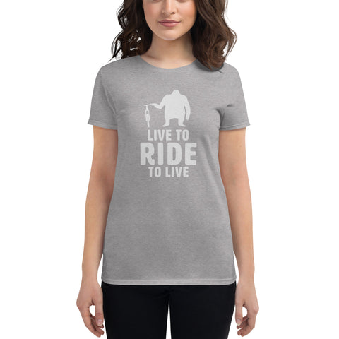 Women's Live to Ride, Ride to Live 100% Cotton Tee Women's Live to Ride, Ride to Live 100% Cotton Tee